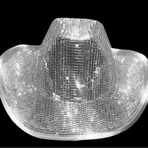 COPY - Mirrored disco cowboy hat